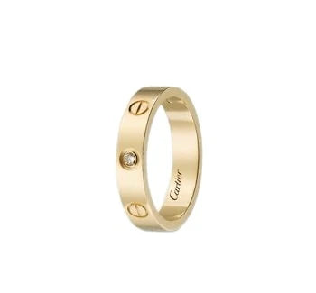 Gold Screw Motif Band Ring